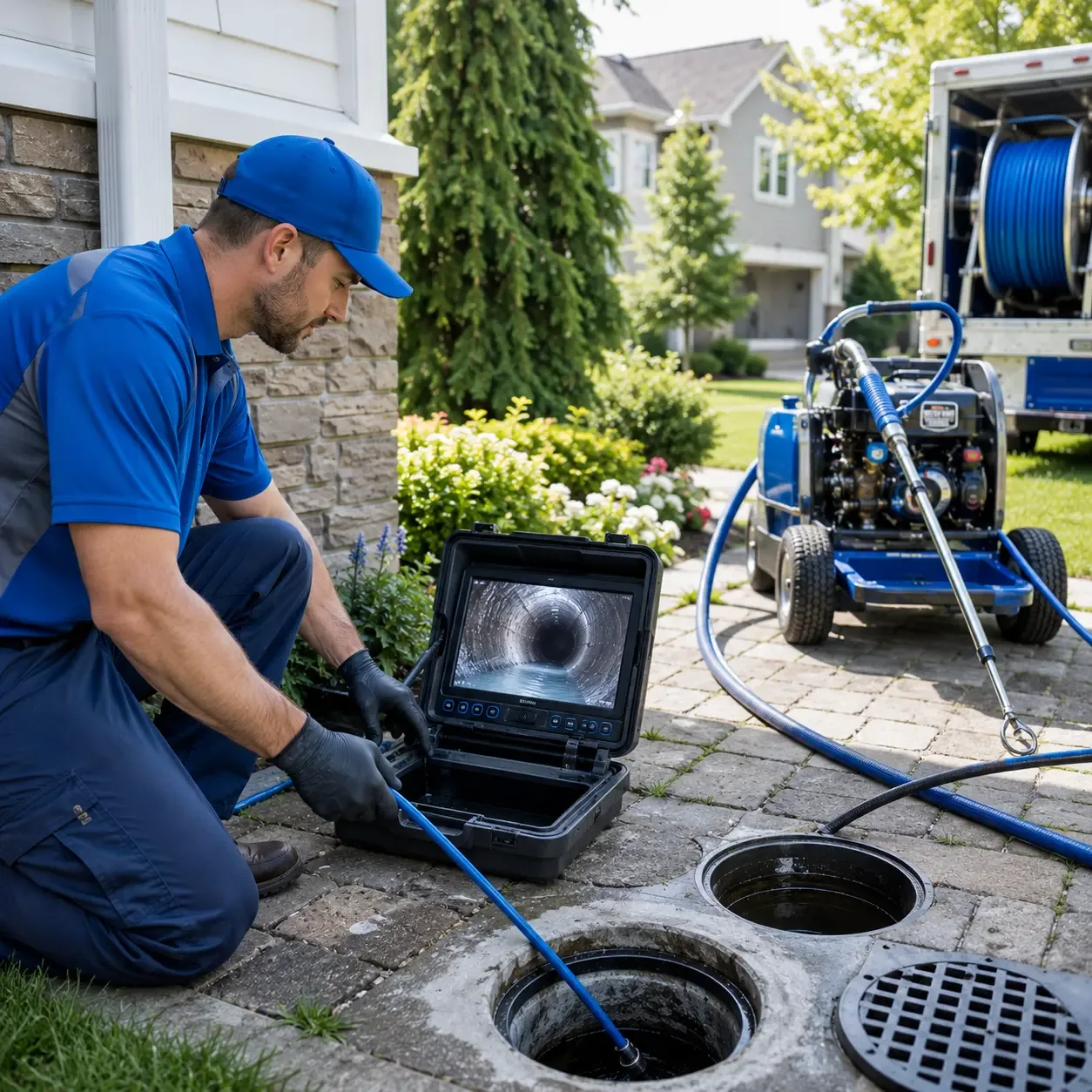 Outdoor drain cleaning professionals serving Battle Creek, IA